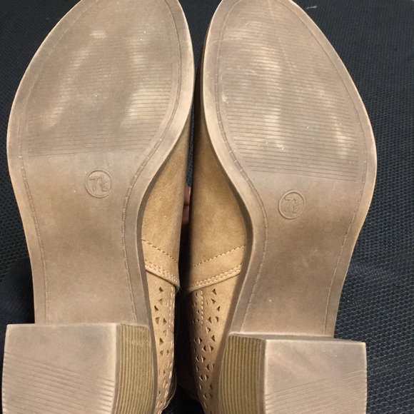 Brown/tan leather Booties - Picture 4 of 7